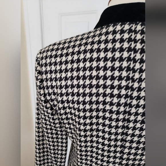 Vintage Jones New York Pure Wool Houndstooth Jacket - Picture 6 of 11